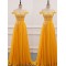 A-Line Off-the-Shoulder Lace Chiffon Long Prom Dresses Formal Evening Dresses 601098