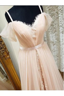 Lace and Tulle Long Prom Dresses Formal Evening Dresses 601101