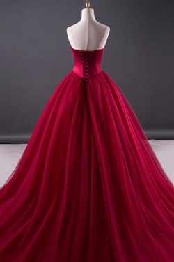 Ball Gown Sweetheart Long Prom Dresses Formal Evening Dresses 601103