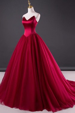 Ball Gown Sweetheart Long Prom Dresses Formal Evening Dresses 601103