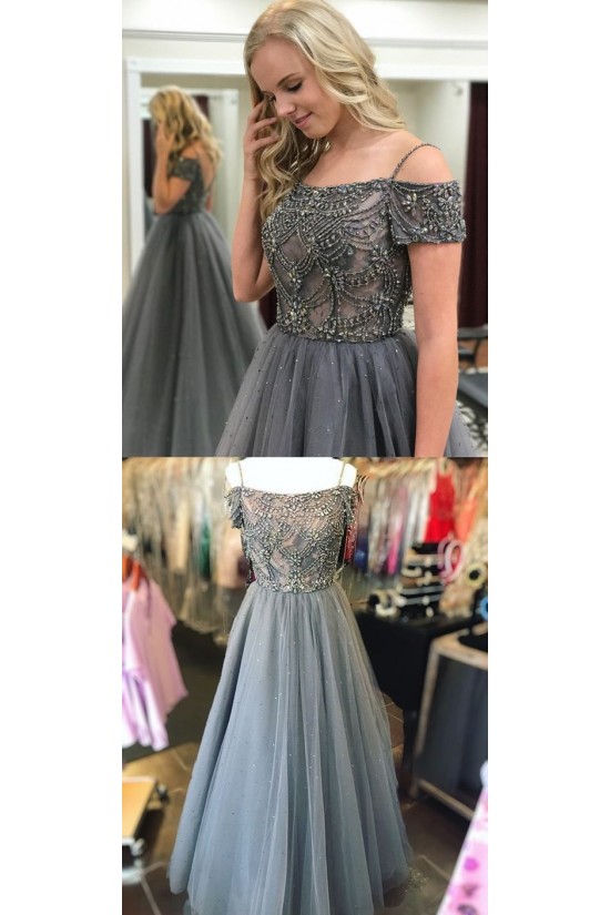 Beaded Tulle Long Prom Dresses Formal Evening Dresses 601105 Beaded Tulle Long Prom Dresses Formal Evening Dresses 601105