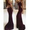 Elegant V-neck Trumpet/Mermaid Lace Appliques Prom Dresses Formal Evening Gowns 601120