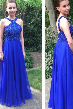 Elegant Chiffon Long Prom Dresses Formal Evening Dresses 601122