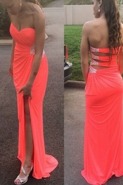 Sheath Sweetheart Long Prom Dresses Formal Evening Dresses 601123