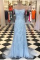 Mermaid Lace Long Prom Dresses Formal Evening Dresses 601128