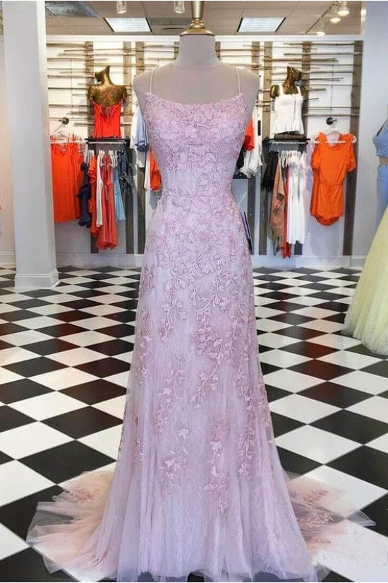 Mermaid Lace Long Prom Dresses Formal Evening Dresses 601128