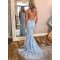 Mermaid Lace Long Prom Dresses Formal Evening Dresses 601128