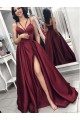 A-Line V-Neck Spaghetti Strap Long Prom Dresses Formal Evening Dresses 601135 A-Line V-Neck Spaghetti Strap Long Prom Dresses Formal Evening Dresses 601135