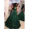 Sequined Ball Gown V-Neck Long Prom Dresses Formal Evening Dresses 601138