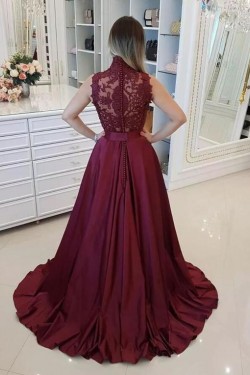 Beaded Lace Long Prom Dresses Formal Evening Dresses 601146