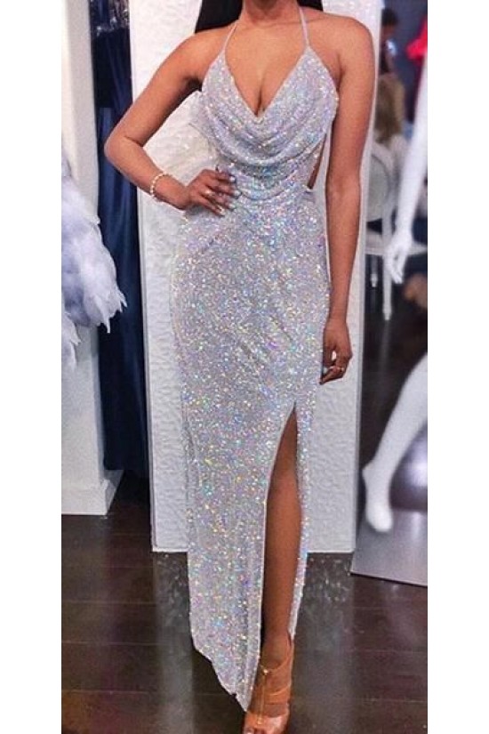 Sexy Sparkly V-Neck Long Prom Dresses Formal Evening Dresses 601148 Sexy Sparkly V-Neck Long Prom Dresses Formal Evening Dresses 601148