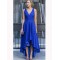A-Line V-Neck High Low Prom Dresses Formal Evening Dresses 601159