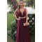 A-Line V-Neck Beaded Long Prom Dresses Formal Evening Dresses 601180
