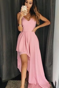 Simple Stunning V-Neck Prom Dresses Formal Evening Dresses 601196