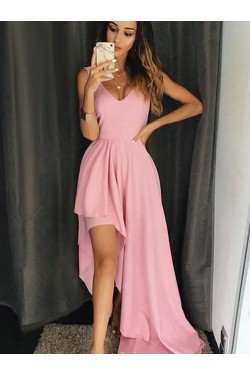 Simple Stunning V-Neck Prom Dresses Formal Evening Dresses 601196