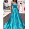 A-Line Beaded Long Prom Dresses Formal Evening Dresses 601197