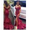 Mermaid Off-the-Shoulder Sequins Long Prom Dresses Formal Evening Dresses 601204
