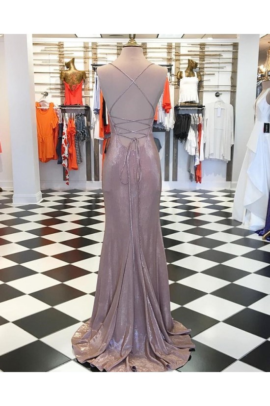 Spaghetti Straps V-Neck Long Prom Dresses Formal Evening Dresses 601215 Spaghetti Straps V-Neck Long Prom Dresses Formal Evening Dresses 601215