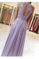 A-Line Lace Chiffon Long Prom Dresses Formal Evening Dresses 601220