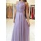 A-Line Lace Chiffon Long Prom Dresses Formal Evening Dresses 601220