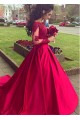 Ball Gown Off-the-Shoulder Lace Long Sleeves Prom Dresses Formal Evening Dresses 601228