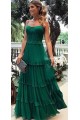 A-Line Chiffon Long Prom Dresses Formal Evening Dresses 601238