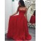 A-Line Sweetheart Lace Long Prom Dresses Formal Evening Dresses 601240