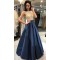 A-Line Beaded Long Prom Dresses Formal Evening Dresses 601244