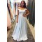 A-Line Off-the-Shoulder Long Prom Dresses Formal Evening Dresses 601245