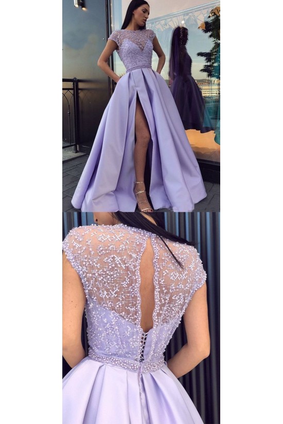 A-Line Beaded Long Prom Dresses Formal Evening Dresses 601254 A-Line Beaded Long Prom Dresses Formal Evening Dresses 601254