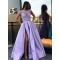 A-Line Beaded Long Prom Dresses Formal Evening Dresses 601254