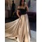 A-Line Off-the-Shoulder Beaded Long Prom Dresses Formal Evening Dresses 601258