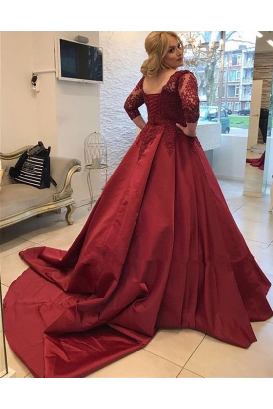 Ball Gown V-Neck Lace Long Prom Dresses Formal Evening Dresses 601271 Ball Gown V-Neck Lace Long Prom Dresses Formal Evening Dresses 601271