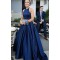 A-Line Halter Long Prom Dresses Formal Evening Dresses 601272