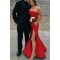 Mermaid Strapless Long Prom Dresses Formal Evening Dresses 601274