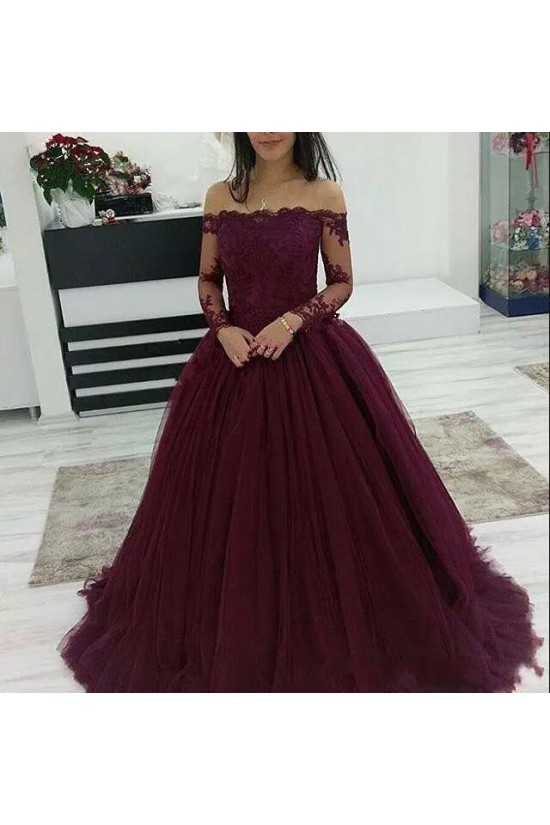 Ball Gown Off-the-Shoulder Lace Long Prom Dresses Formal Evening Dresses 601279 Ball Gown Off-the-Shoulder Lace Long Prom Dresses Formal Evening Dresses 601279