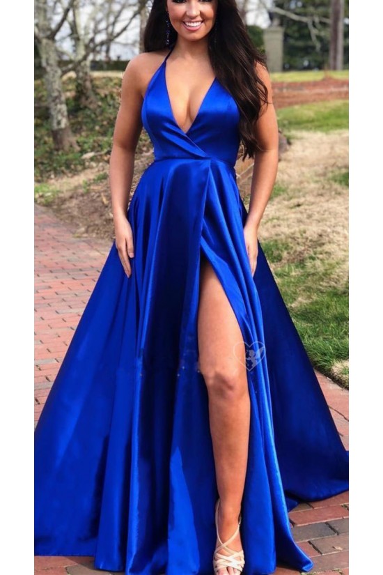 A-Line V-Neck Long Prom Dresses Formal Evening Dresses 601282 A-Line V-Neck Long Prom Dresses Formal Evening Dresses 601282