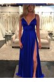 A-Line V-Neck Long Prom Dresses Formal Evening Dresses 601286 A-Line V-Neck Long Prom Dresses Formal Evening Dresses 601286