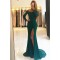 Mermaid Off-the-Shoulder Lace Long Sleeves Prom Dresses Formal Evening Dresses 601288
