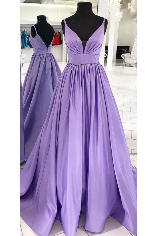 A-Line V-Neck Long Prom Dresses Formal Evening Dresses 601293 A-Line V-Neck Long Prom Dresses Formal Evening Dresses 601293