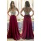 A-Line Beaded Long Prom Dresses Formal Evening Dresses 601300