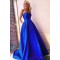 A-Line Strapless Long Prom Dresses Formal Evening Dresses 601303