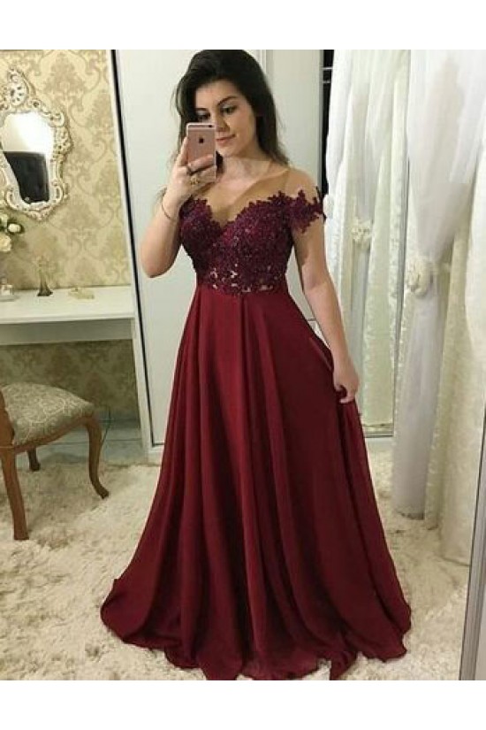 A-Line Off-the-Shoulder Lace Long Prom Dresses Formal Evening Dresses 601313 A-Line Off-the-Shoulder Lace Long Prom Dresses Formal Evening Dresses 601313