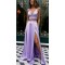 Spaghetti Straps Two Pieces Long Prom Dresses Formal Evening Dresses 601315