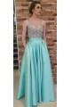 A-Line Beaded Long Prom Dresses Formal Evening Dresses 601324 A-Line Beaded Long Prom Dresses Formal Evening Dresses 601324
