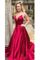 Spaghetti Straps V-Neck Long Prom Dresses Formal Evening Dresses 601326 Spaghetti Straps V-Neck Long Prom Dresses Formal Evening Dresses 601326