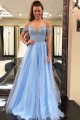 A-Line Beaded Long Prom Dresses Formal Evening Dresses 601329 A-Line Beaded Long Prom Dresses Formal Evening Dresses 601329