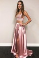 Two Pieces Lace Long Prom Dresses Formal Evening Dresses 601333