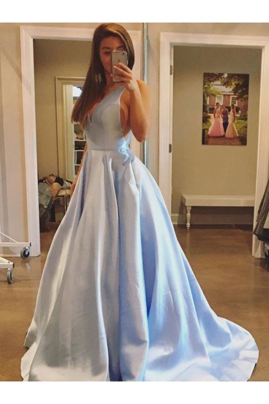 Ball Gown V-Neck Long Prom Dresses Formal Evening Dresses 601339 Ball Gown V-Neck Long Prom Dresses Formal Evening Dresses 601339