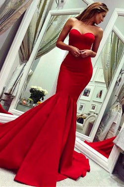 Mermaid Sweetheart Long Prom Dresses Formal Evening Dresses 601344
